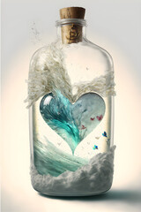 Bottle of love, valentine day background, beautiful background for Valentine's Day, background for wedding 