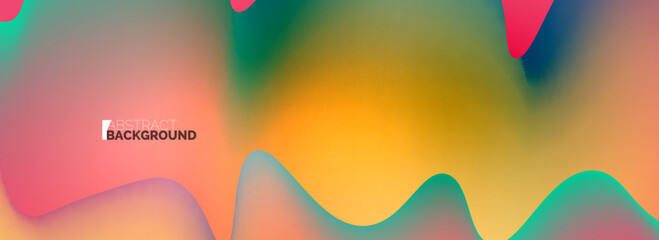 Waves with liquid colors dynamic abstract background for covers, templates, flyers, placards, brochures, banners