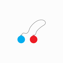 Lato lato game icon ilustration logo vector image © Jozjozan Std.
