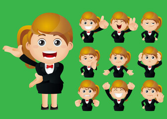 Cute Set - Set of businesswomen