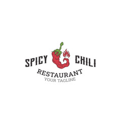 Red Hot Chili logo design concept vector, Spicy Pepper logo designs template, Fire Chili logo symbol, Hot sauce logo