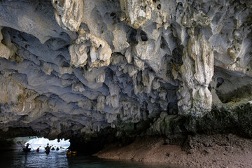 Views of Lan Ha Bay in Cat Ba, Vietnam.