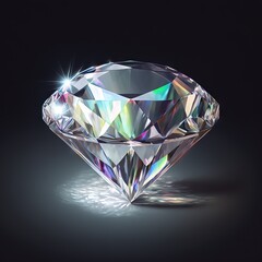 A beautiful Shiny Diamond, reflecting lights in several angles, and pretty clear to see, a perfect jewel for a treasure.