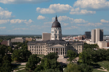 Fototapeta na wymiar Kansas State Capitol building
