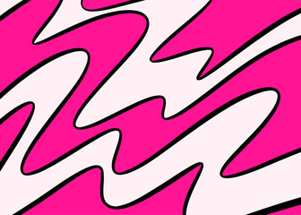 Simple background with cute colorful wavy lines pattern