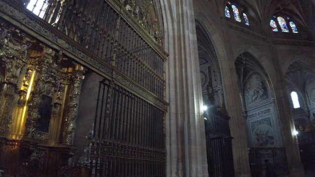 interior of the cathedral of segovia