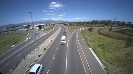 traffic on highway, Strand Cape Town South Africa