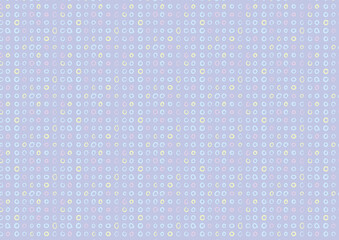 手書きの丸が並んだ背景　ブルー