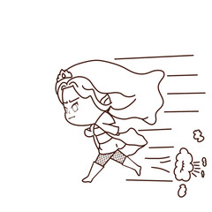 It was the image of a young vampire. She had terrifyingly pale skin.