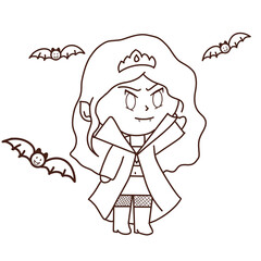 It was the image of a young vampire. She had terrifyingly pale skin.