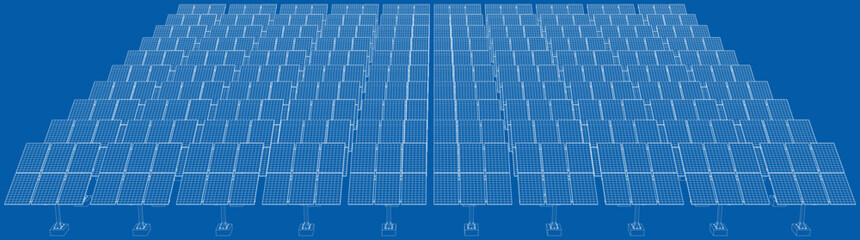 Solar Panel Concept. Vector