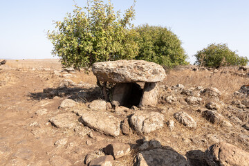 Ancient  burial and cult structure belonging to category of megaliths - structures made of large...