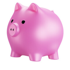 piggy bank isolated on white