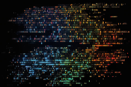 Software developer programming code screen of software developer abstract computer script code. Generative AI