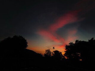 Obraz premium sunset in the mountains