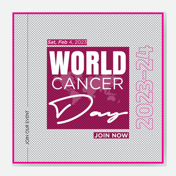 world cancer day for facebook and instragam post design creative design and update design 2023 and update post 