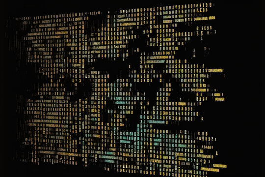 software developer programming code a software developer's screen of abstract computer script code. Generative AI
