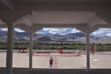 Sindhu Darshan Festival Site in Leh Ladakh on the banks of Indus River.