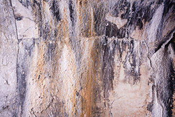 Vintage wall in industrial building with light from corner. High quality photo