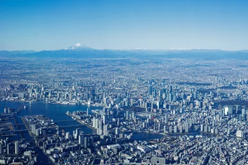 Fotobehang 東京　空撮 © Takahiro