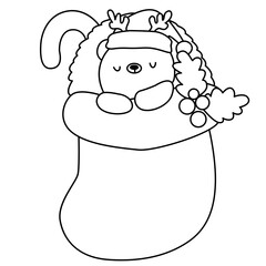 Christmas hedgehog 