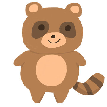 直立タヌキ