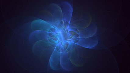 Obraz premium 3D rendering abstract colorful fractal light background