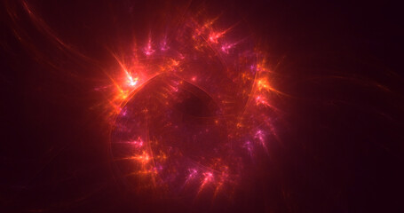 Fototapeta premium 3D rendering abstract colorful fractal light background