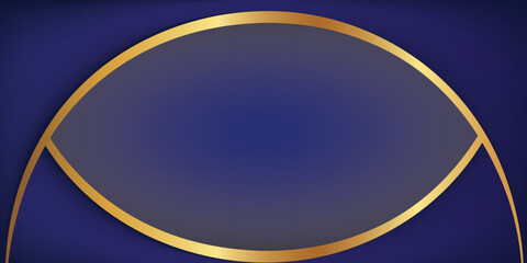 golden ribbon on dark blue background