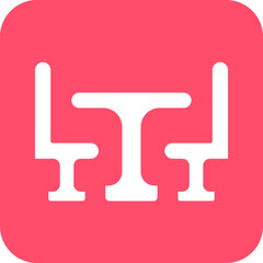 Obraz premium Dining Table Icon Style