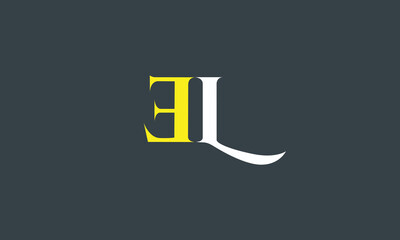 Initial Letter EL Linked Design Logo