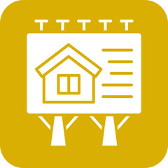 House Billboard Icon Style