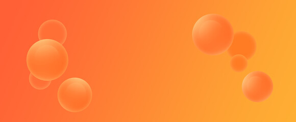 Abstract background with Orange gradient circles stock illustration