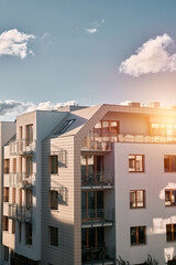 Sustainable future building and architecture.