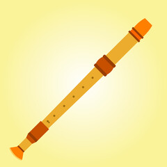 illustration of a flute