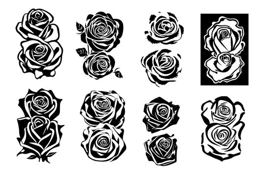 Rose Illustration Sheet 01
