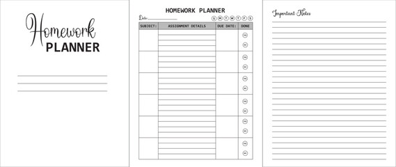 Homework planner