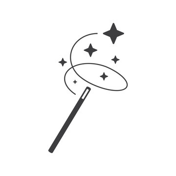 Magic Wand Isolated Vector Icon