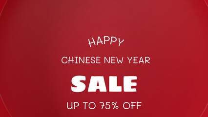 Fototapeta na wymiar Happy Chinese New Year sale
