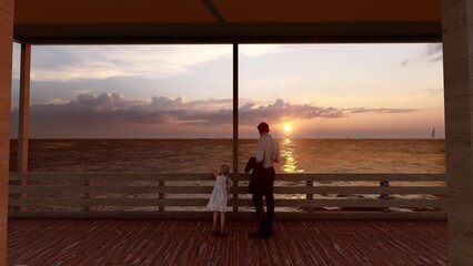 person stand with beautiful ocean view