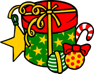 Beautiful Ornament Gifts Illustration