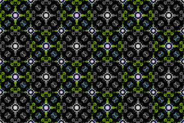 Abstract seamless pattern, seamless wallpaper, seamless background designed for use for interior,wallpaper,fabric,curtain,carpet,clothing,Batik,satin,background , illustration, Embroidery style.