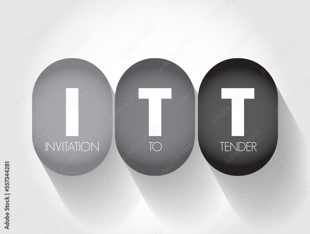 Aufkleber itt invitation to tender - formal, structured procedure for generating competing offers from differe
