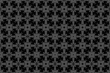 Abstract seamless pattern, seamless wallpaper, seamless background designed for use for interior,wallpaper,fabric,curtain,carpet,clothing,Batik,satin,background , illustration, Embroidery style.