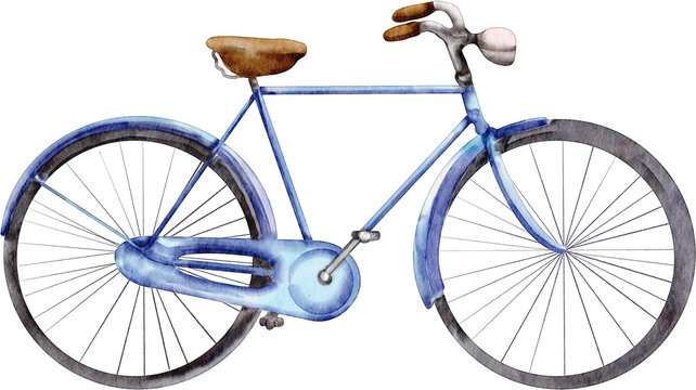 watercolor bicycle