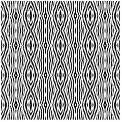 Vector pattern in geometric ornamental style. Black and white color.Seamless pattern.