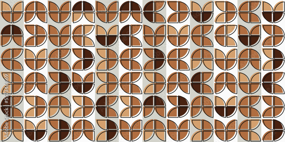 Aufkleber seamless pattern for print and decor. suitable for textile and packaging, seamless print. retro geom