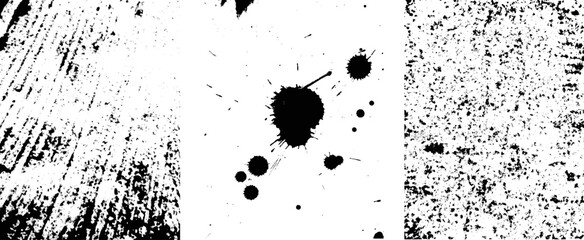Grunge Urban Backgrounds set.Texture Vector.Dust Overlay Distress Grain ,Simply Place illustration over any Object to Create grungy Effect .abstract,splattered , dirty, texture for your design. 