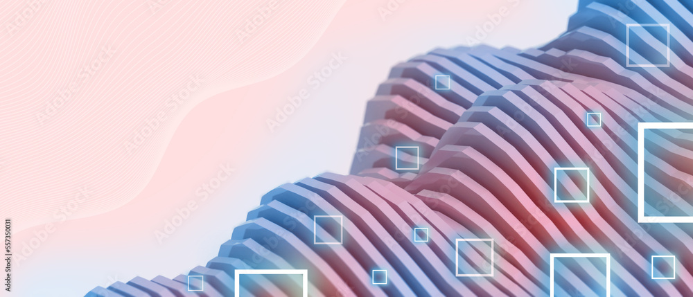 Aufkleber abstract background. idea futuristic metaverse technology and connection internet network for digita
