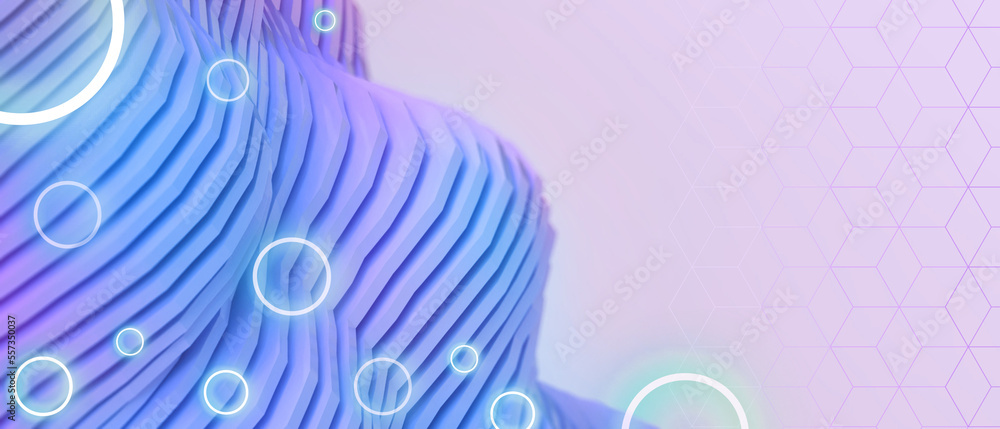 Aufkleber abstract background. idea futuristic internet connection and metaverse technology sound wave concept